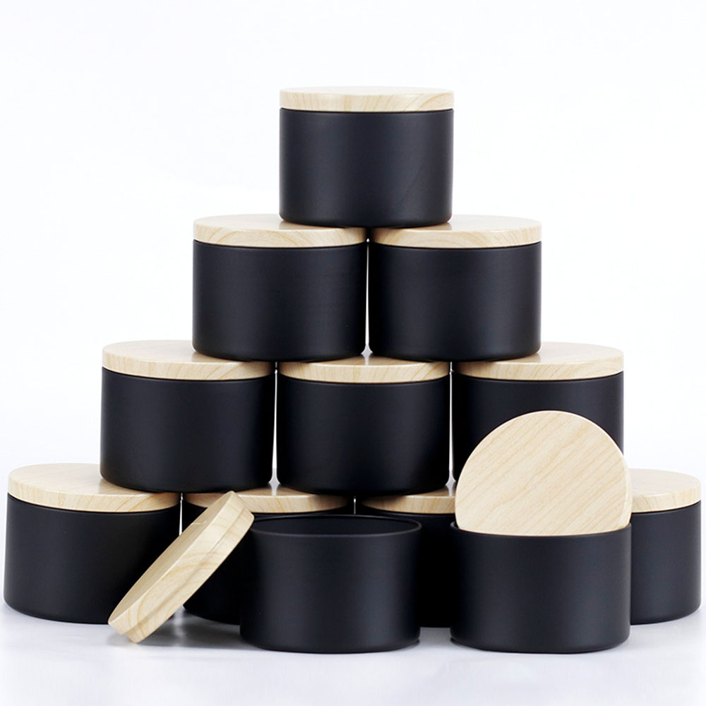 Candle Making Supplies Jars - 24 tarros de velas negros de
