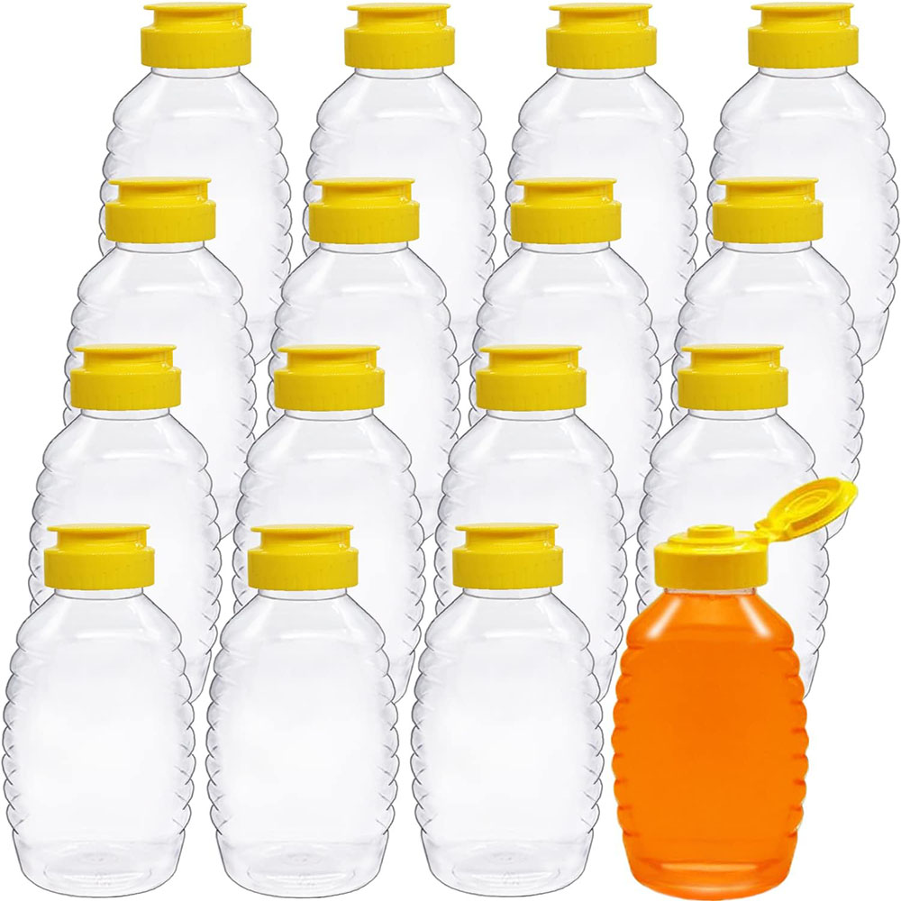 Mason Jar 8Oz - Botellas de Plástico Transparente de 8oz