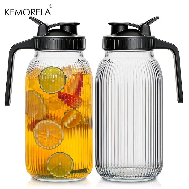 Pour Spout Pitcher - Jarra de Vidrio Tipo Mason de