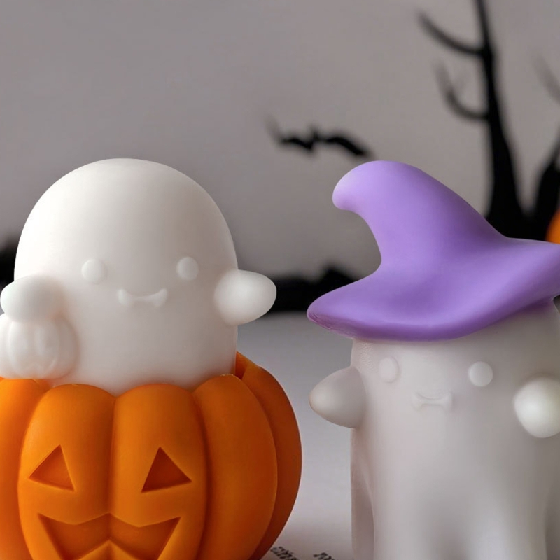 Candle Supplies For Sale - Soportes flexibles, forma calabaza misteriosa, espectros,