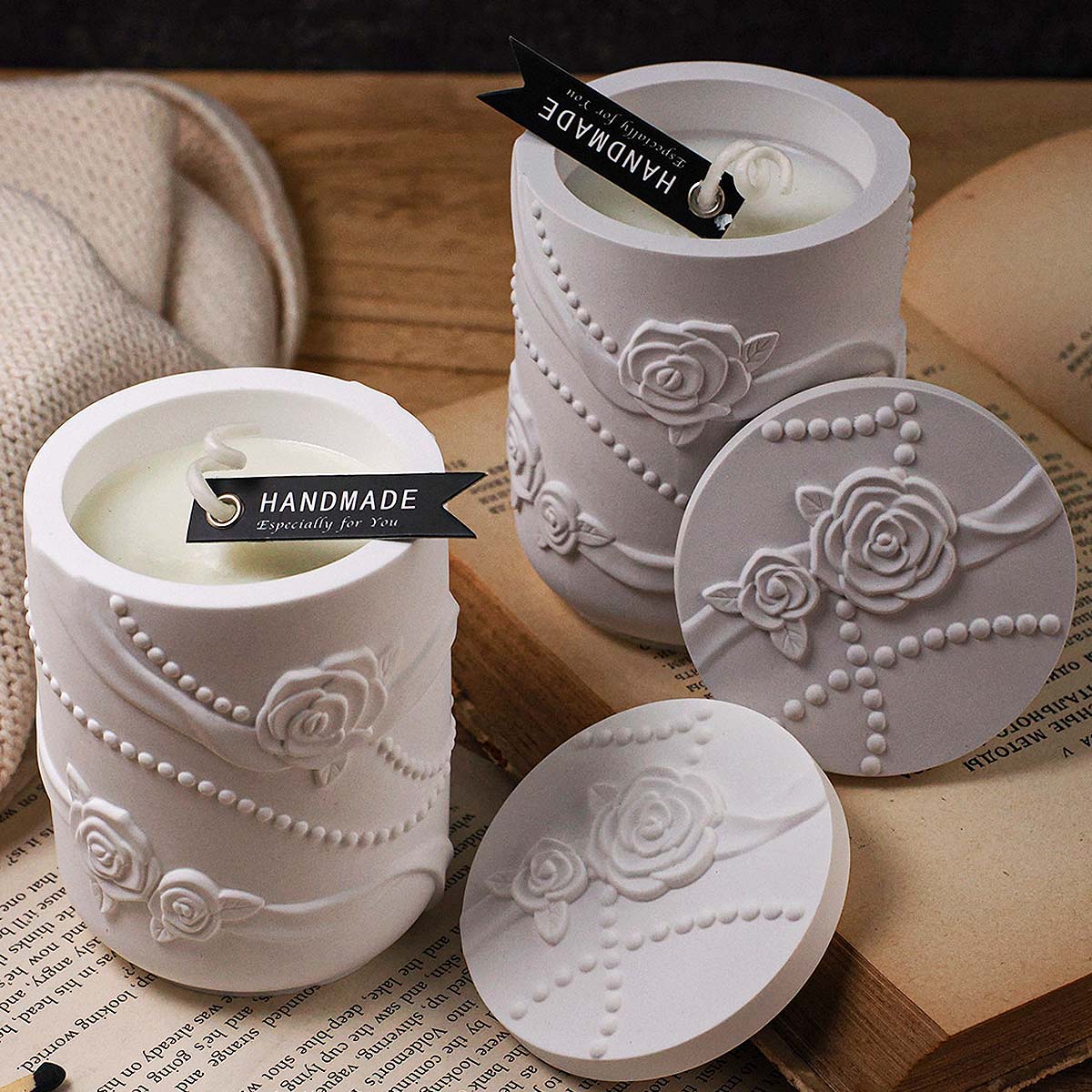 Tarro de vela con forma de flo - Candle Making Supplies Jars reseña y precio