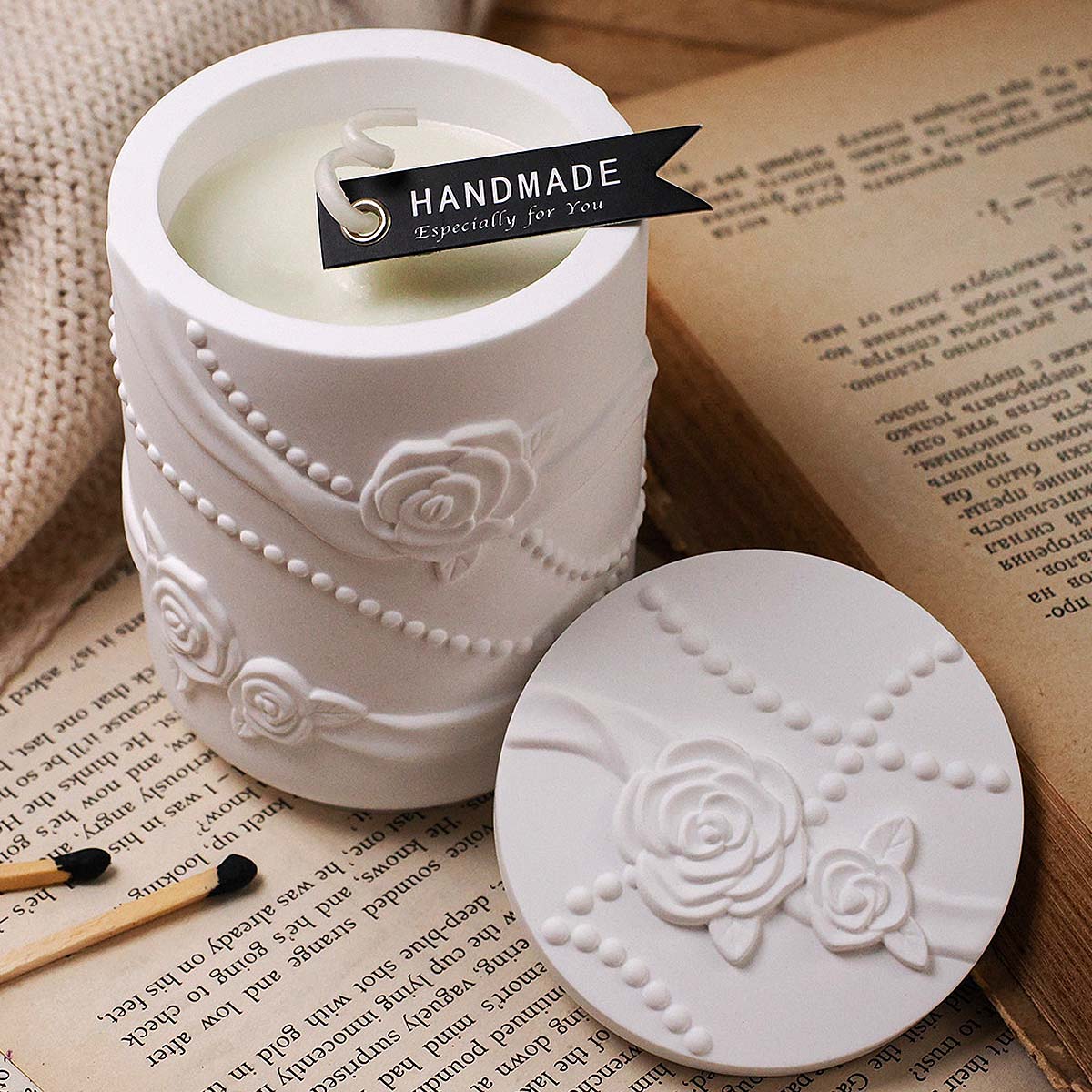 Tarro de vela con forma de flo - Candle Making Supplies Jars reseña y precio