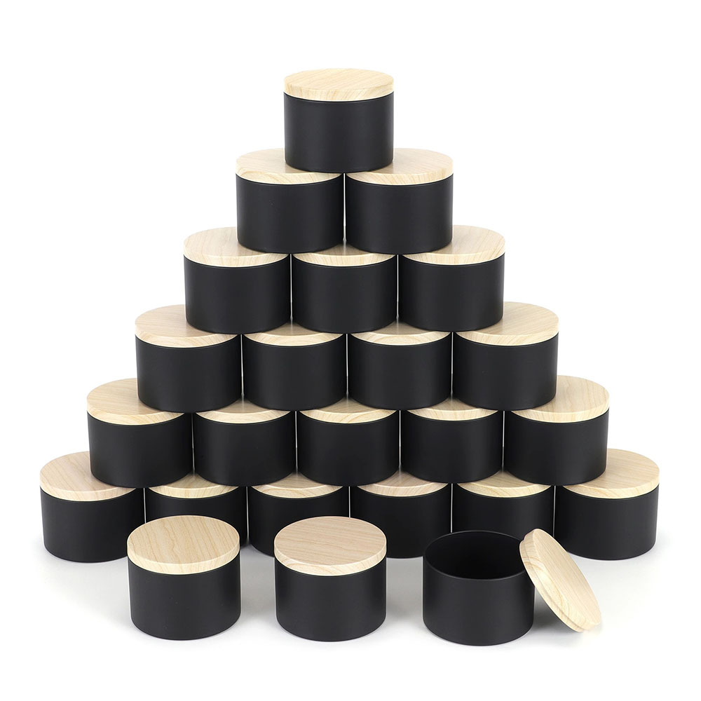 24 tarros de velas negros de 4 - Candle Making Supplies Jars reseña y precio