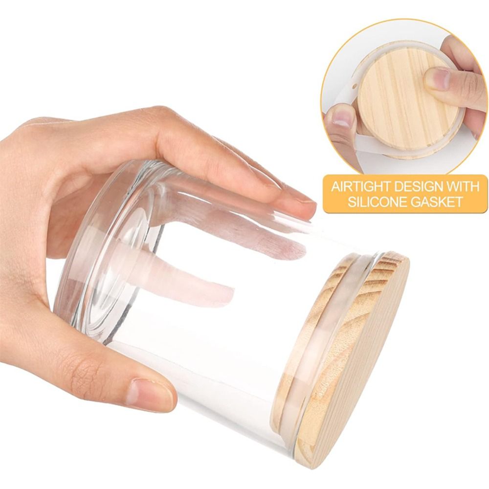 Frascos de vela de vidrio tran - Candle Making Supplies Jars reseña y precio