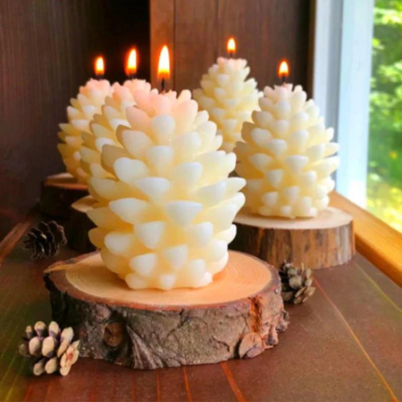 Molde de conos de pino de dise - Candle Supplies For Sale reseña y precio