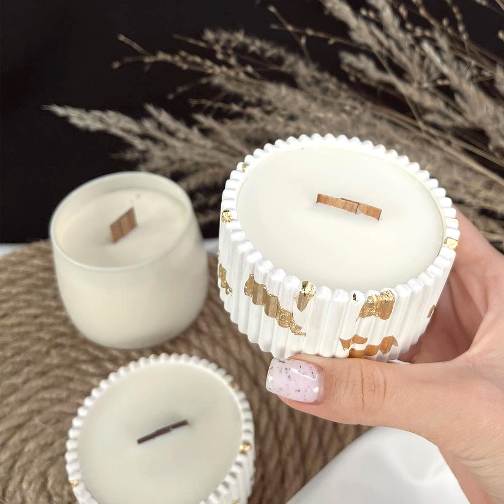 Tarro de vela de hormigón, mol - Candle Making Supplies Jars reseña y precio