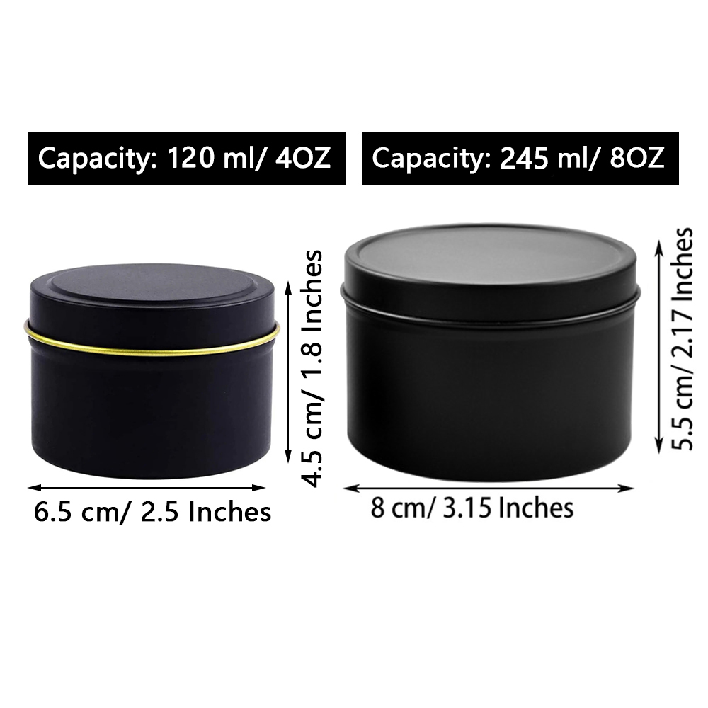 Latas de vela de 4oz/8oz con t - Candle Making Supplies Jars reseña y precio