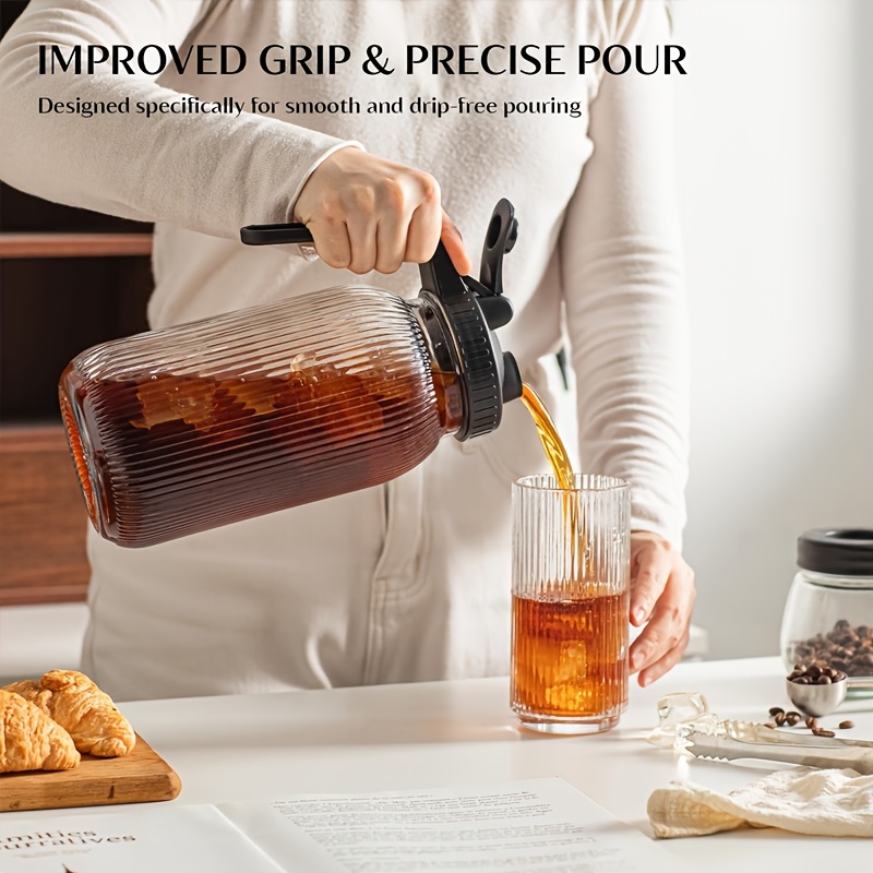 Jarra de Vidrio Tipo Mason de  - Pour Spout Pitcher reseña y precio